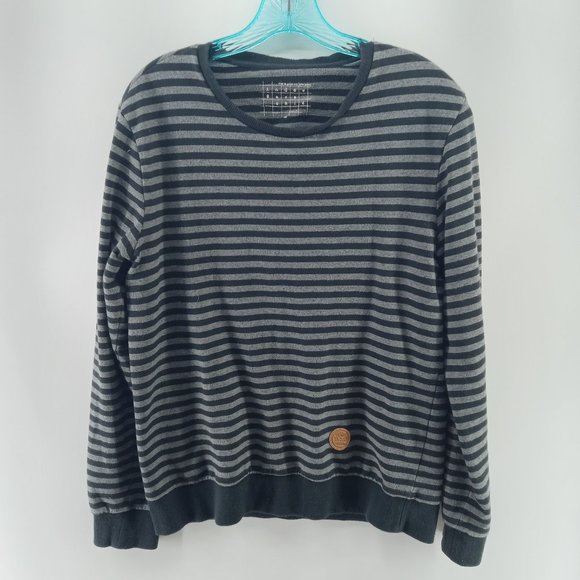 andew gens chic casual stripes sweater size medium - Picture 1 of 9